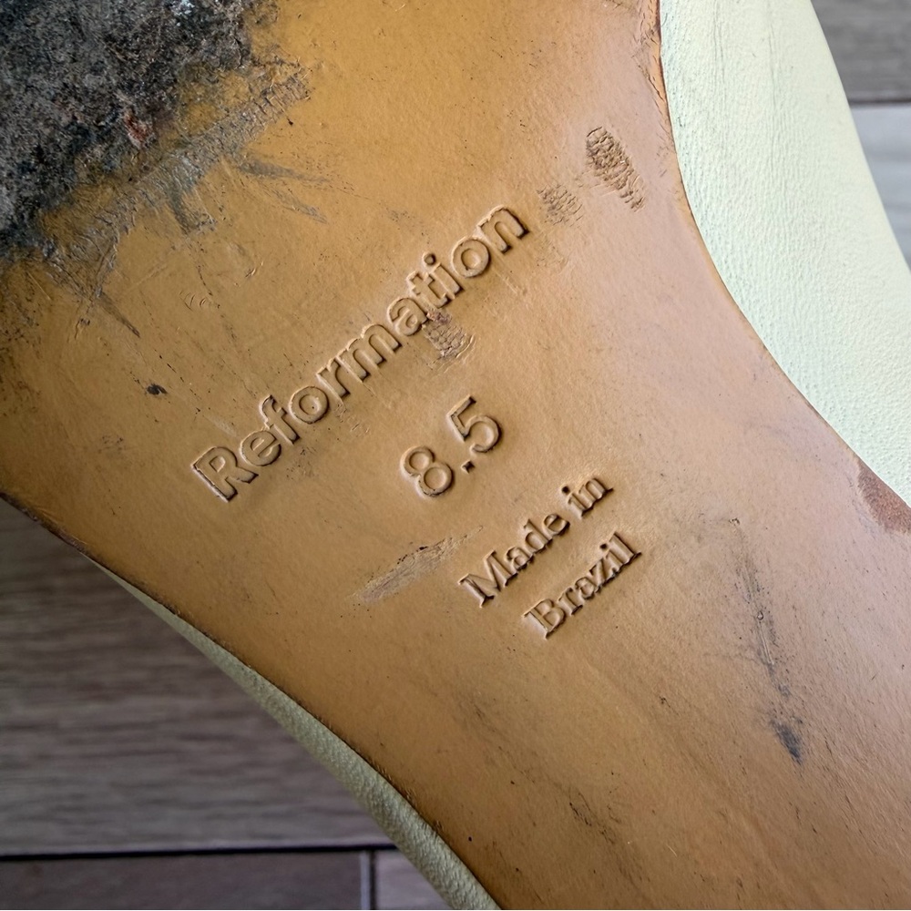 Reformation Ramona Cream Ankle Booties - Picture 10 of 12